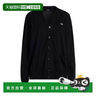 香港直邮潮奢 针织开衫 Dsquared2 女士 black黑色 二次方 1h可退