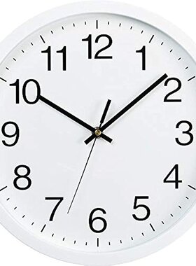 【日本直邮】IRIS/爱丽思壁挂表非电波时钟直径30cm白PWCR-30-W