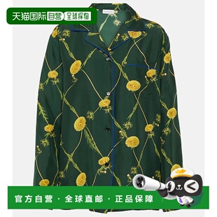 巴宝莉 Burberry 女士 花朵真丝府绸衬衫 1h可退 式 香港直邮潮奢