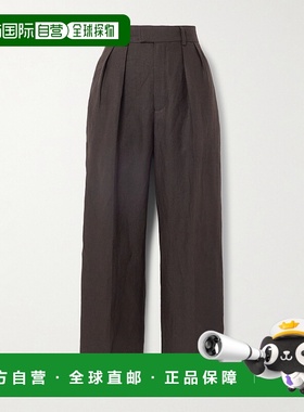 1h可退 香港直邮潮奢 Loro Piana 诺悠翩雅 女士 Rodger 褶裥亚麻