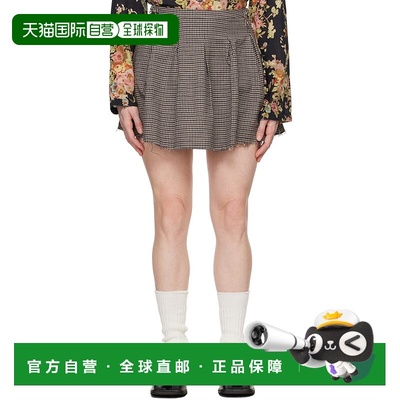 1h可退 香港直邮潮奢 Our Legacy 女士 灰色 & 棕色 Object 短裙