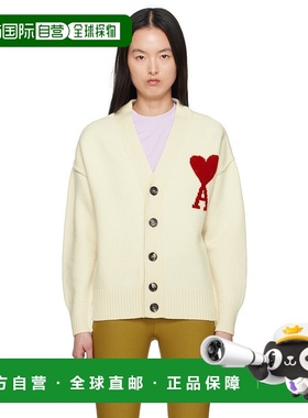 1h可退 香港直邮潮奢 Ami Paris 女士 灰白色 Wool Ami de Coeur
