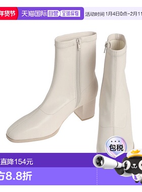 1h可退 日本直邮dazzlin 女士修身显瘦弹力短靴 仿皮舒适 0225518