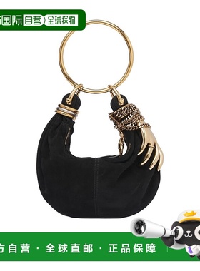 香港直邮CHLOÉ 女士饰品 CH25WS623Q40001 AW2025 黑色 迷你绒面