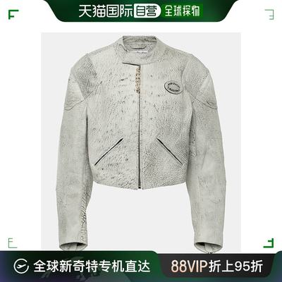 香港直邮潮奢 Acne Studios 艾克妮 女士 短款皮革夹克 000857