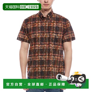 自营 brooks brothers布鲁克斯兄弟马德拉斯常规合身衬衫-棕色 美