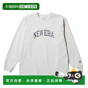 日本直邮NEW ERA 长袖重磅棉质宽松T恤 College Logo [146826]