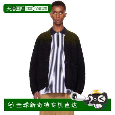 1h可退 香港直邮潮奢 Sacai 男士 黑色 Gradation Dye 开衫 24035