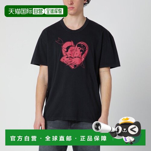 香港直邮Our Legacy 男士 LOVE STORY 黑色印花T恤 M2266LLCOLS
