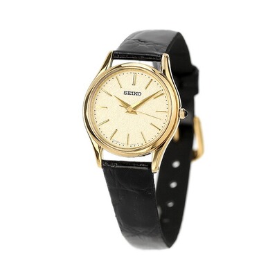 日本直邮SEIKO DOLCE＆EXCELINE 手表品牌 金色 x 皮带手表 礼物