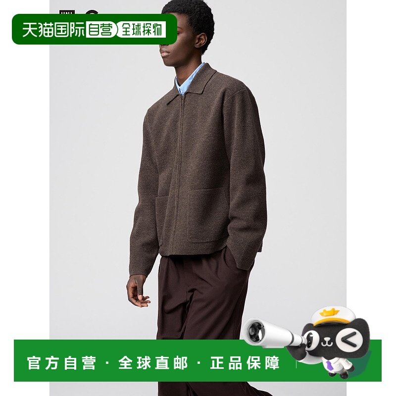 日本直邮UNIQLO男女同款针织外套481242-35优衣库