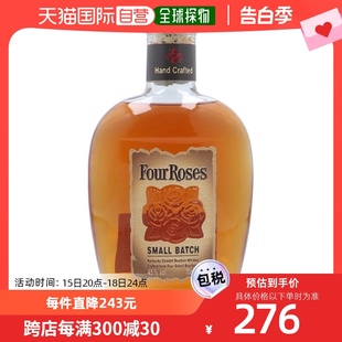 进口 欧洲直邮Four roses四玫瑰波本威士忌700ml高度洋酒原装