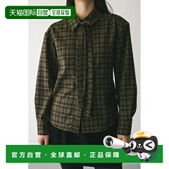 1h可退 日本直邮STYLEMIXER 女装 肩垫设计 显瘦格纹衬衫 500IAT3