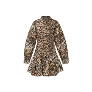 GANNI 女士连衣裙 A103018410742859 SS2026 棕色 Animal print d