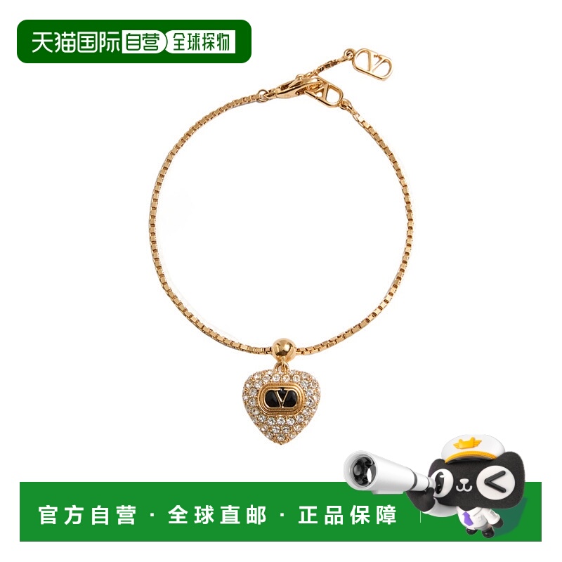 香港直邮VALENTINO 女士项链 WJ0BA9VTIRG5 CO 金色 COEUR ROYAL