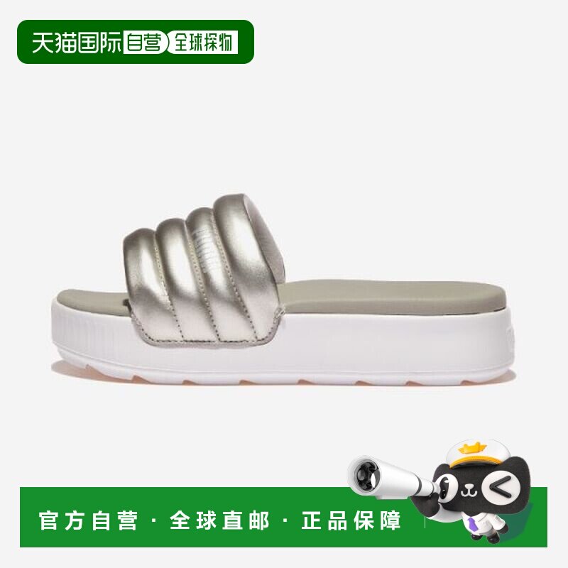 韩国直邮PUMA Puma Carmen Slide Puppy 女式鞋 - 银色-白色 1145