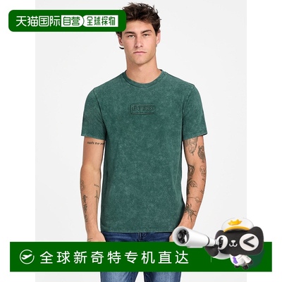 自营 guessMikah Crewneck标志T恤-阿尔卑斯树林 美国奥莱直发