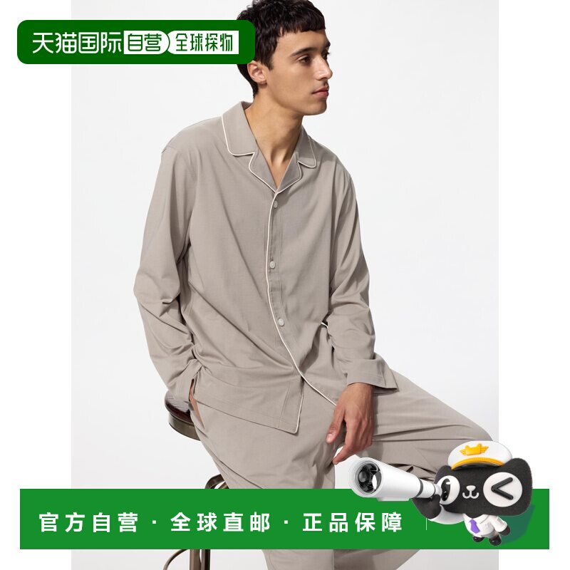 日潮跑腿UNIQLO优衣库 AIRism棉质睡衣/男装女装夏季新款486477