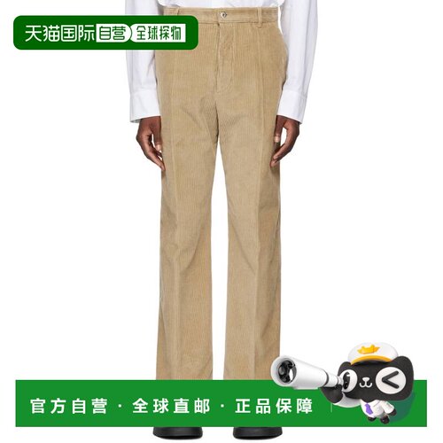 香港直邮Bottega Veneta 葆蝶家 男士 驼色烫迹线长裤 793792V4CY