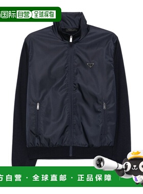 香港直邮PRADA 男士夹克 UMG422172VF0008 AW2025 蓝色 长袖休闲