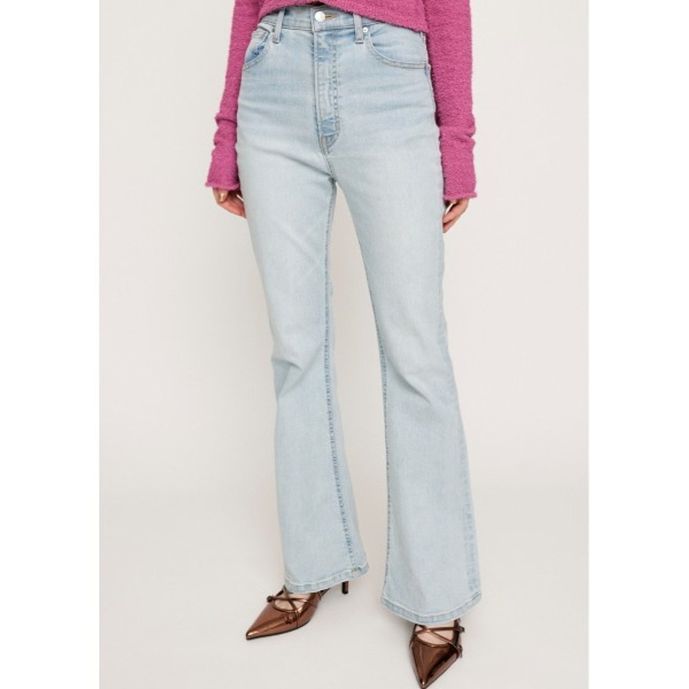 SLY 女士高腰喇叭牛仔裤配ROICA环保弹力纤维 030HSR121310