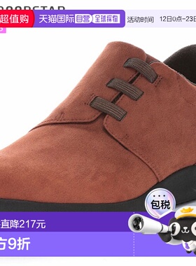 日本直邮MOONSTAR 女士 EVE FGL109 砖红色短靴防水采用保暖的拉