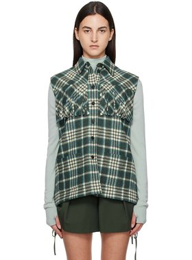 潮奢 Weekend Max Mara 女士 绿色 Colle 马甲 2425156013600