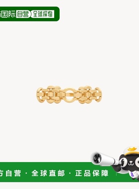 自营欧洲直邮YSL圣罗兰 女士黄铜金色金属折叠钩扣手链