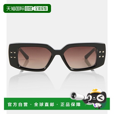 1h可退 香港直邮valentino 华伦天奴 女士 V-Cinque 矩形太阳眼镜