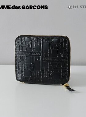 日本直邮COMME DES GARCONS 男女通用 两折钱包 黑色 SA2100EL