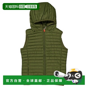 自营 Save The Duck Kids Giga Cupid Hooded Puffer Vest - gree