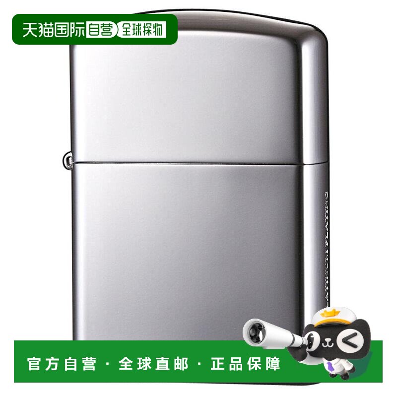 日本直邮Zippo芝宝 打火机 镀铂金镜面 银色 162PT