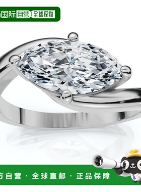 自营pompeii31Ct Marquise Diamond Solitaire Curve East To Wes