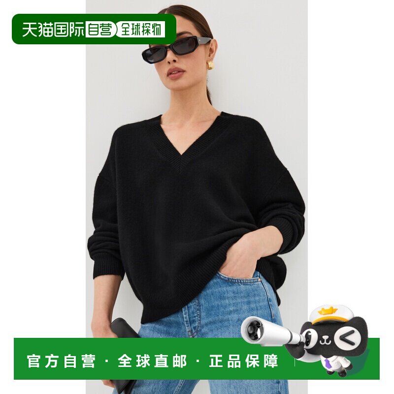 1h可退 香港直邮ANINE BING 女士 Lee 毛衣 black黑色 舒适时尚
