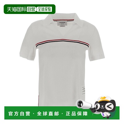 1h可退 香港直邮thom browne 女士 上装T恤短袖条纹女装
