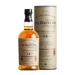 欧洲直邮Balvenie百富14年加勒比桶单一麦芽威士忌700ml陈酿洋酒