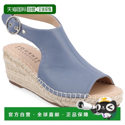 自营 journee collectionJournee Women's Crew Wedge Sandal - b