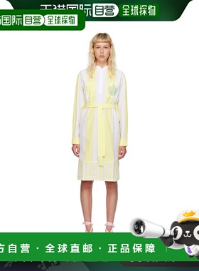 1h可退 香港直邮潮奢 MAISON KITSUNE 女士 白色 & 黄色 Hotel Ol