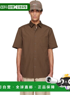 1h可退 香港直邮A.P.C. 男士 棕色 Bart 衬衫 COHLEM12005