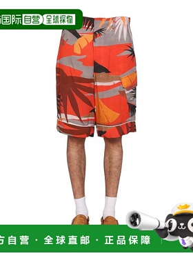 1h可退 香港直邮Palm Angels 棕榈天使 男士 图案印花短裤 PMCB03