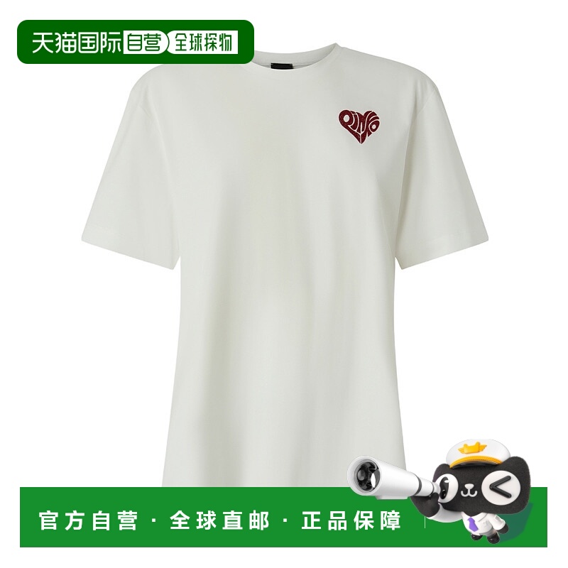 香港直邮PINKO 女士T恤 105526A33IZR2 SS2026 白色 短袖T恤