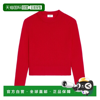 香港直邮CELINE 女士针织衫 RY0O2199127RO SS2026 红色