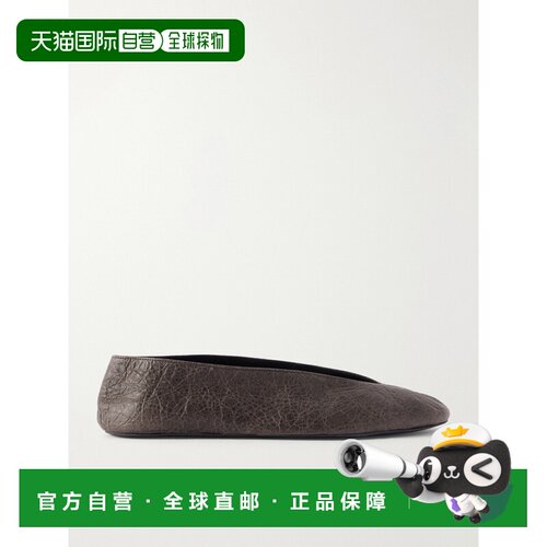 美国直邮The Row 女士 Fay 皮质芭蕾舞鞋 F1858L1【付后1h可退】