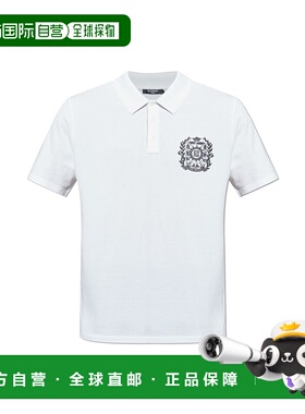 香港直邮BALMAIN 男士T恤 FH1GC035GE96GAB AW2025 白色 Polo wit