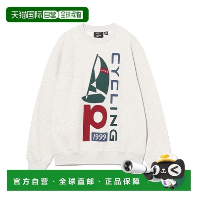 1h可退 日本直邮By Parra 男女同款 船舶单车艺术印花圆领卫衣 75