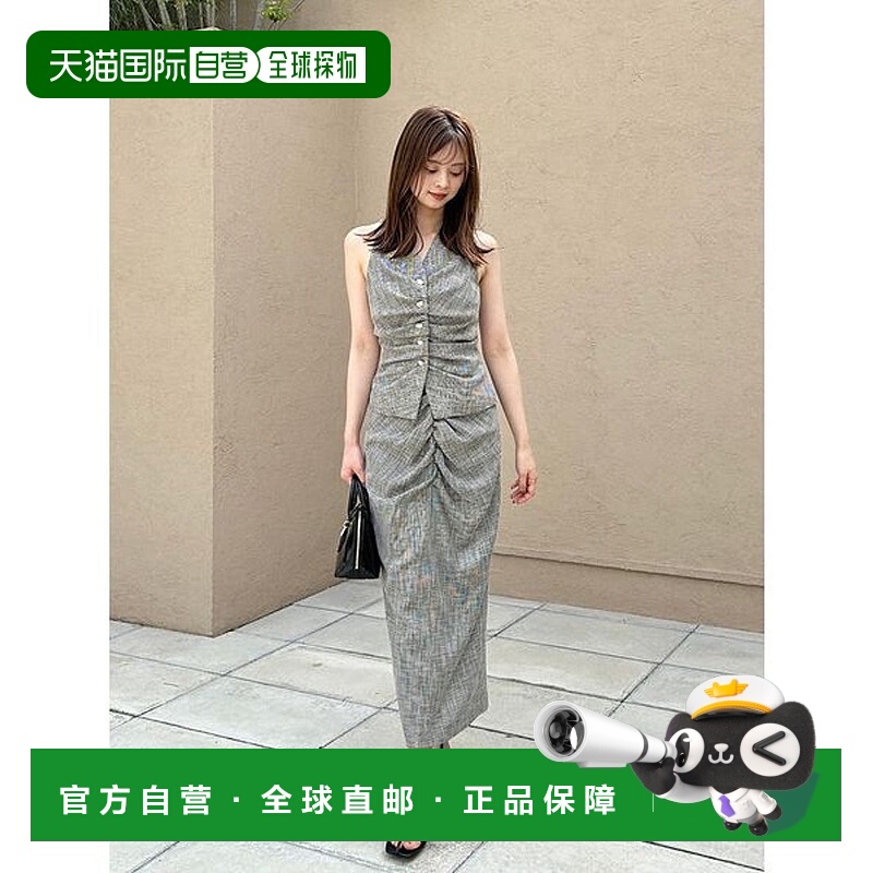 日本直邮SNIDEL 褶皱紧身裙 [SN1728EW045007]