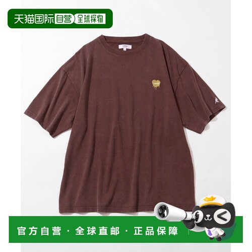 1h可退 日本直邮KANGOL 男女同款 vintage做旧纯棉短袖T恤 胸前亮