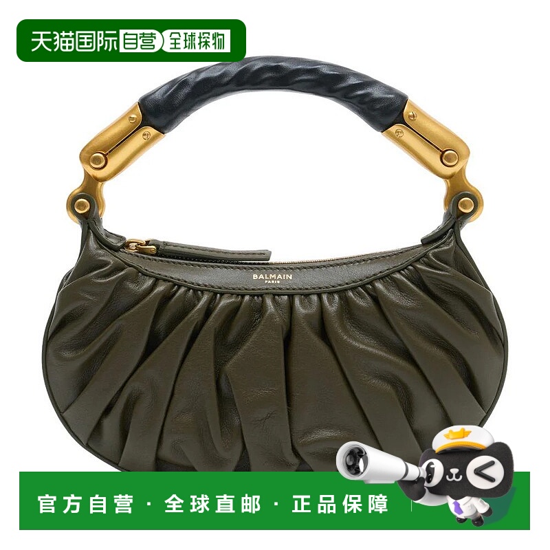 1h可退 香港直邮BALMAIN 女士手提包 GN1BS027LSXP SS2026 绿色 B