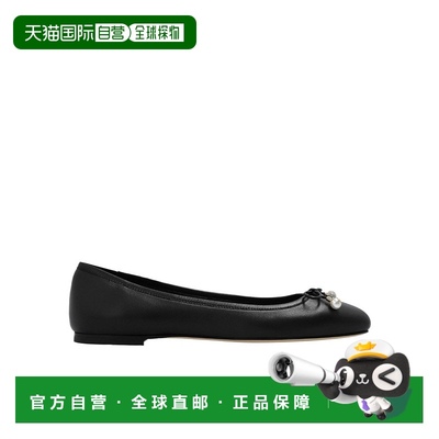 香港直邮Jimmy Choo 周仰杰 女士 芭蕾平底鞋 ELMEFLATNAPBLACK