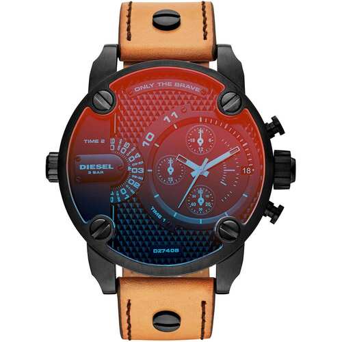 自营Diesel Men's Little Daddy 52mm Quartz Watch - black 美国